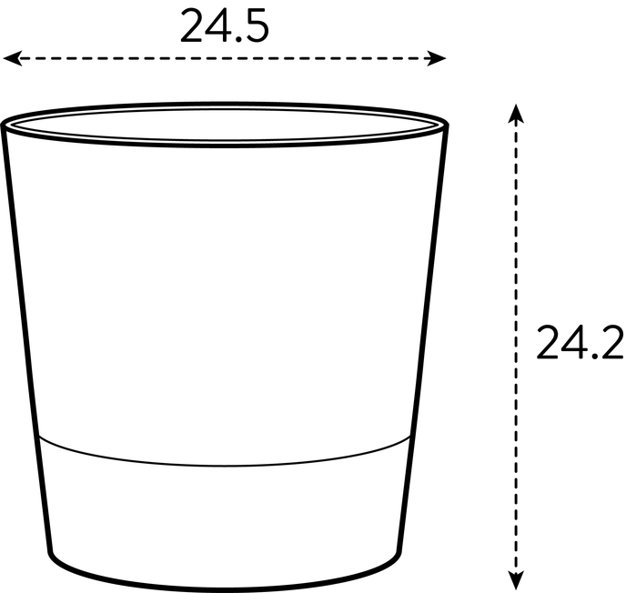 foss round 25cm beige fungo